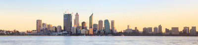 Perth and the Swan River at Sunrise, 6th August 2011