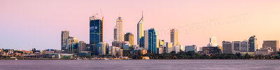 Perth and the Swan River at Sunrise, 12th September 2011