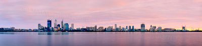 Perth and the Swan River at Sunrise, 14th September 2011