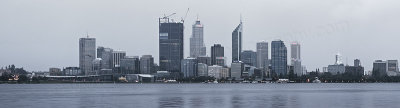 Perth and the Swan River Rainy Sunrise, 2nd September 2011