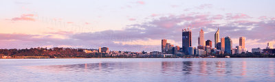 Perth and the Swan River at Sunrise, 28th September 2011