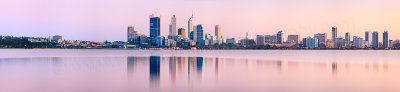 Perth and the Swan River at Sunrise, 6th September 2011