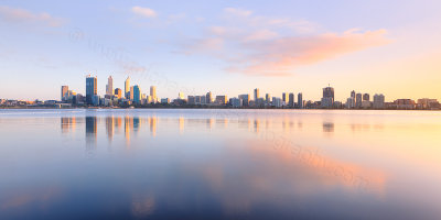 Perth and the Swan River at Sunrise, 8th September 2011