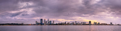 Perth and the Swan River Sunrise, 2nd October 2011