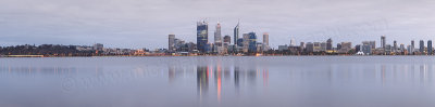 Perth and the Swan River at Sunrise, 4th October 2011