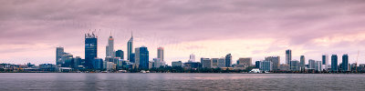 Perth and the Swan River at Sunrise, 8th October 2011