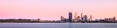 Perth and the Swan River at Sunrise, 20th October 2011