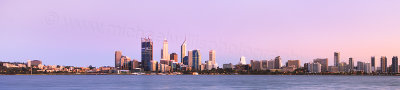 Perth and the Swan River at Sunrise, 21st October 2011