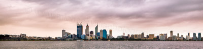 Perth and the Swan River at Sunrise, 25th October 2011