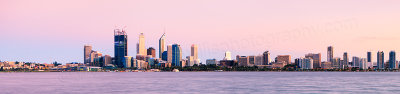 Perth and the Swan River at Sunrise, 2nd November 2011