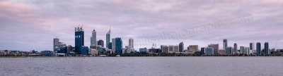 Perth and the Swan River at Sunrise, 13th November 2011