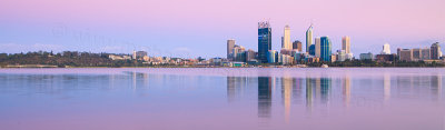 Perth and the Swan River at Sunrise, 18th November 2011