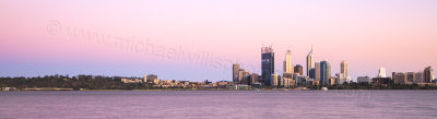 Perth and the Swan River at Sunrise, 30th November 2011