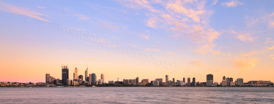 Perth and the Swan River at Sunrise, 3rd December 2011