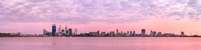 Perth and the Swan River at Sunrise, 9th December 2011