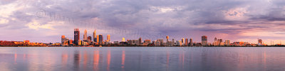Perth and the Swan River at Sunrise, 11th December 2011