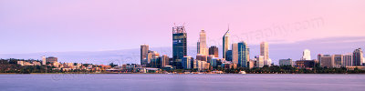 Perth and the Swan River at Sunrise, 15th December 2011
