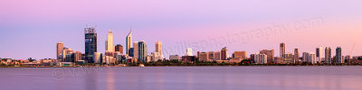 Perth and the Swan River at Sunrise, 16th December 2011