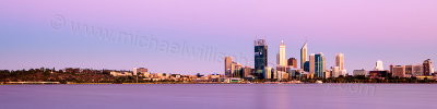 Perth and the Swan River at Sunrise, 24th December 2011