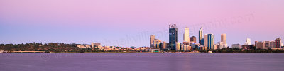 Perth and the Swan River at Sunrise, 26th December 2011