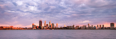 Perth and the Swan River at Sunrise, 28th December 2011