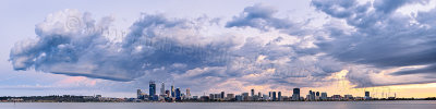 Perth and the Swan River at Sunrise, 20th January 2012