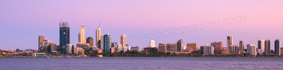 Perth and the Swan River at Sunrise, 30th January 2012