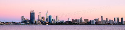 Perth and the Swan River at Sunrise, 6th February 2012