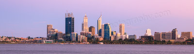 Perth and the Swan River at Sunrise, 8th February 2012
