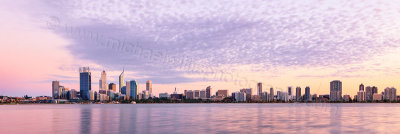 Perth and the Swan River at Sunrise, 4th March 2012