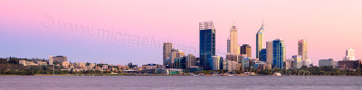 Perth and the Swan River at Sunrise, 9th March 2012