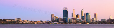Perth and the Swan River at Sunrise, 15th March 2012