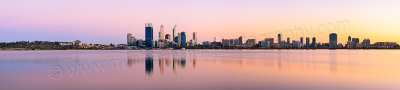 Perth and the Swan River at Sunrise, 19th March 2012