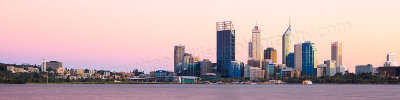 Perth and the Swan River at Sunrise, 23rd March 2012