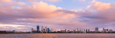Perth and the Swan River at Sunrise, 3rd April 2012