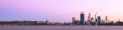 Perth and the Swan River at Sunrise, 23rd April 2012