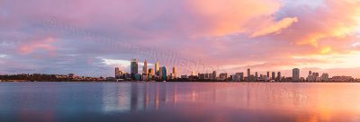 Perth and the Swan River at Sunrise, 30th April 2012