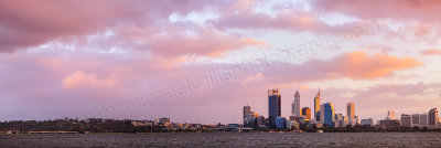 Perth and the Swan River at Sunrise, 8th May 2012