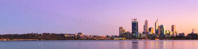 Perth and the Swan River at Sunrise, 29th May 2012