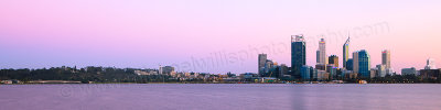 Perth and the Swan River at Sunrise, 7th September 2012
