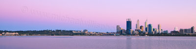 Perth and the Swan River at Sunrise, 30th September 2012