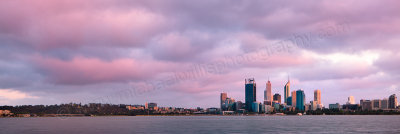 Perth and the Swan River at Sunrise, 12th October 2012