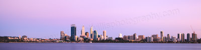 Perth and the Swan River at Sunrise, 25th October 2012