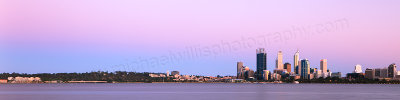Perth and the Swan River at Sunrise, 27th October 2012