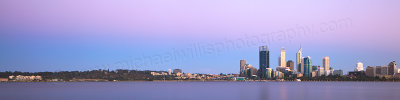 Perth and the Swan River at Sunrise, 21st November 2012