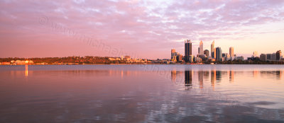Perth and the Swan River at Sunrise, 1st December 2012