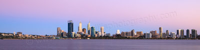 Perth and the Swan River at Sunrise, 18th January 2013
