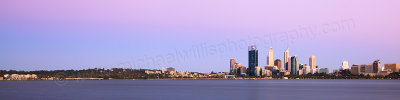 Perth and the Swan River at Sunrise, 19th January 2013