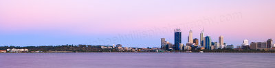 Perth and the Swan River at Sunrise, 10th February 2013