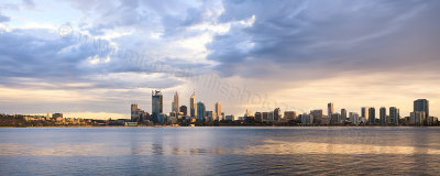 Perth and the Swan River at Sunrise, 21st February 2013